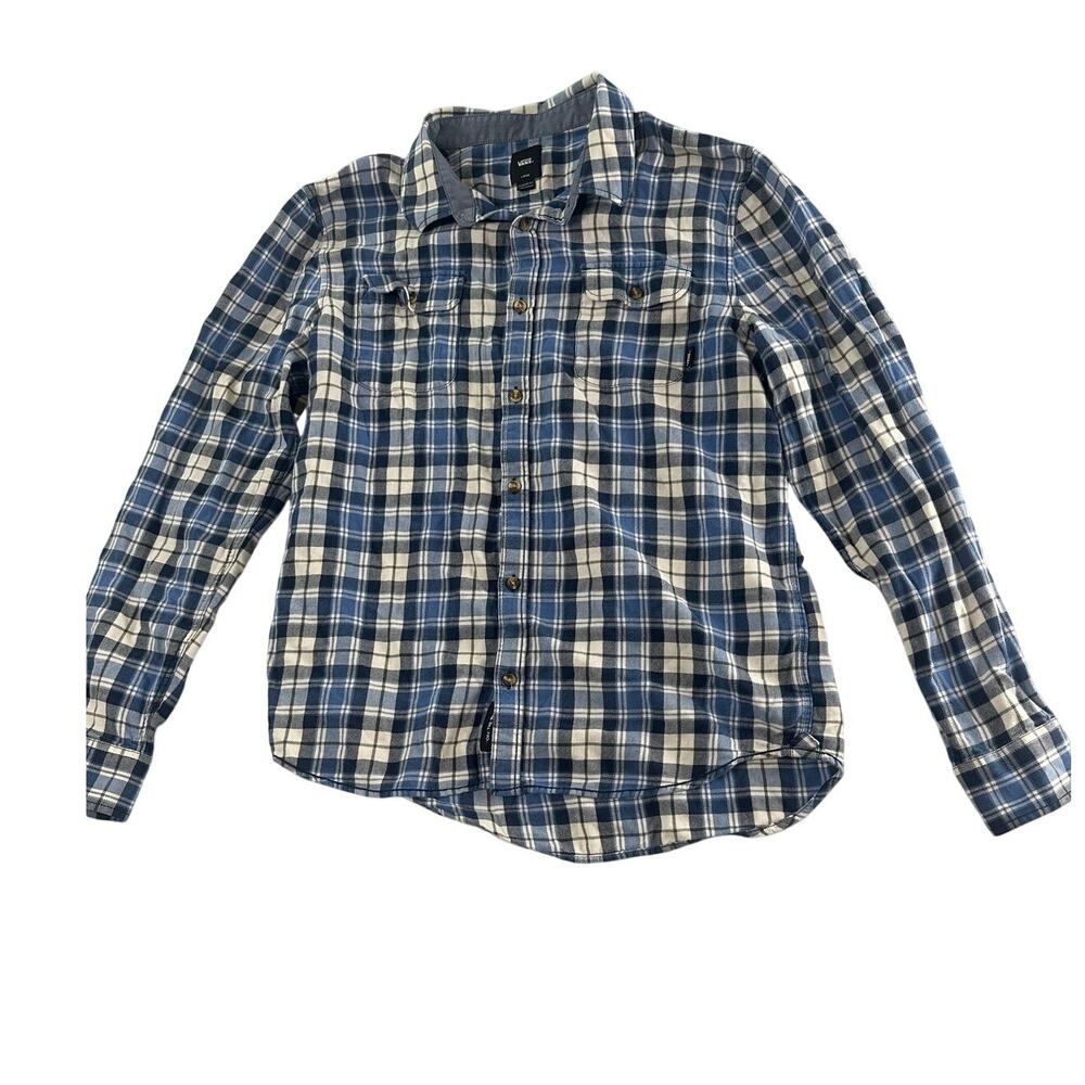 Vans Off The Wall Plaid Flannel Shirt | Classic Fit Skate Style | Size Large